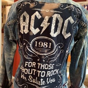 Distressed, bleached, handmade jean jacket!
